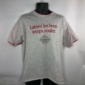 Cool men’s Tabasco t shirt.
